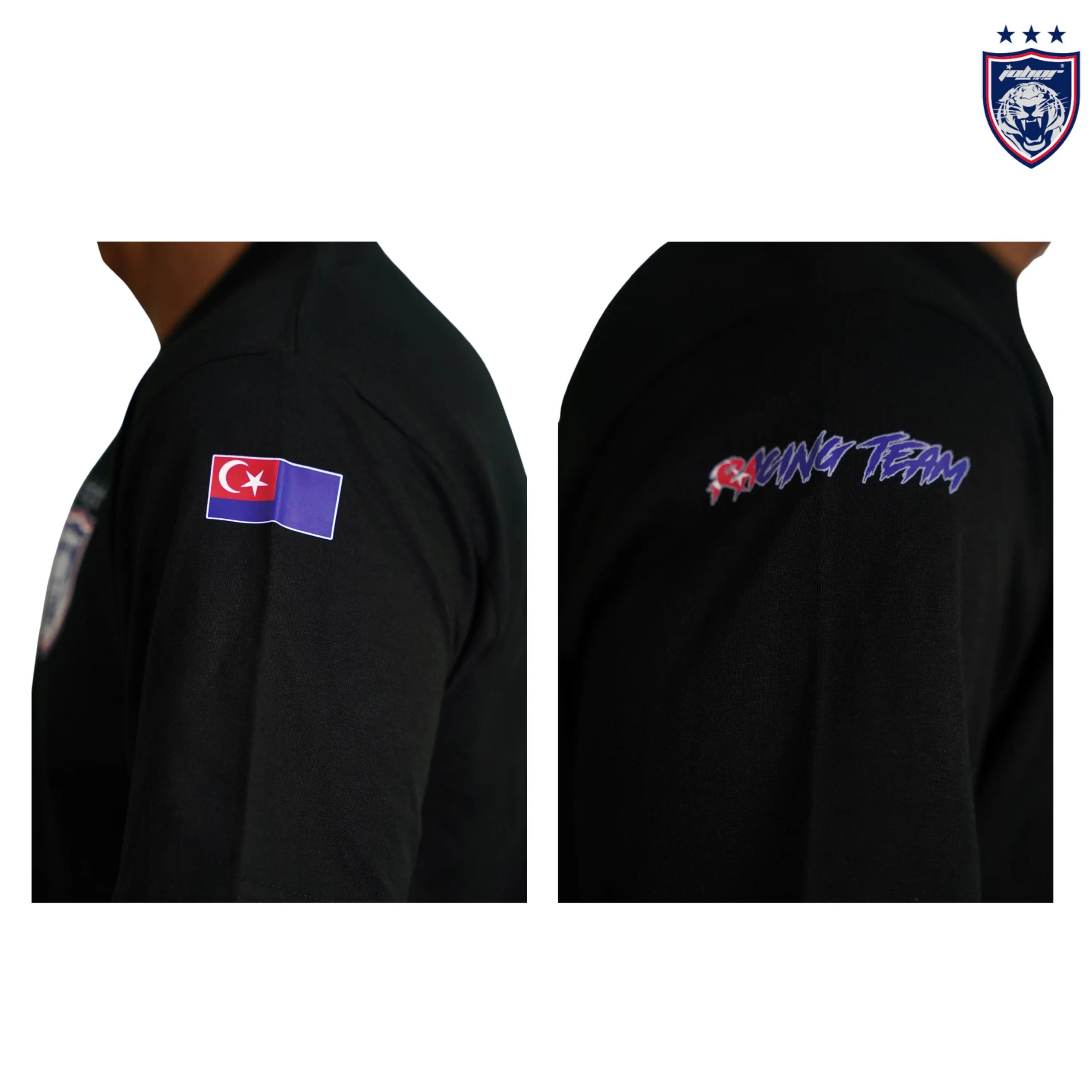 V1 T-Shirt Round Neck (Black)