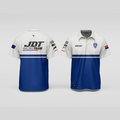 V4 Polo Shirt (White/Royal Blue)