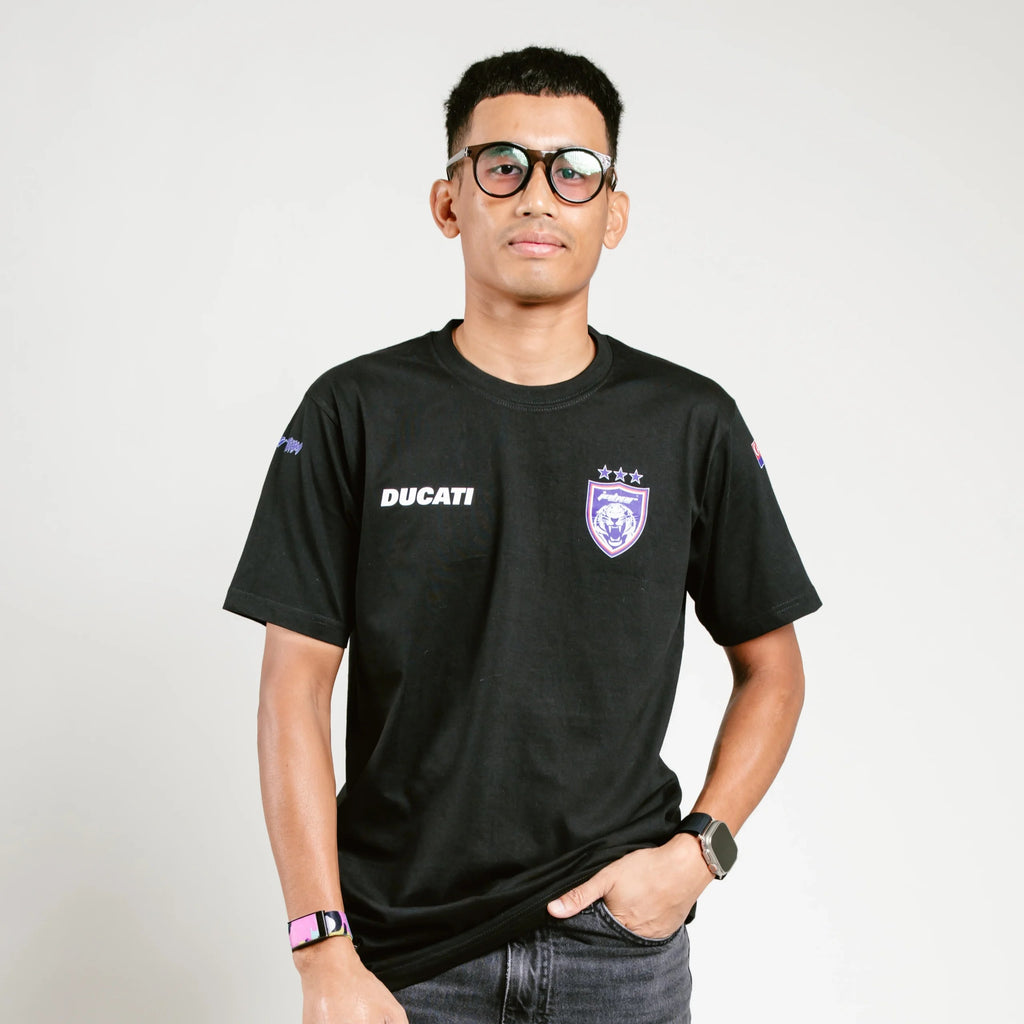 V1 T-Shirt Round Neck (Black)