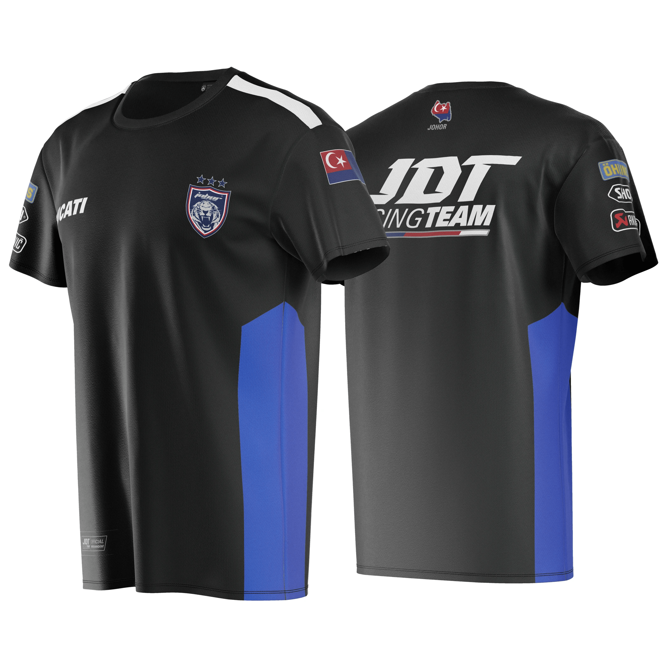 V3 Crew Neck (Black/Royal Blue)