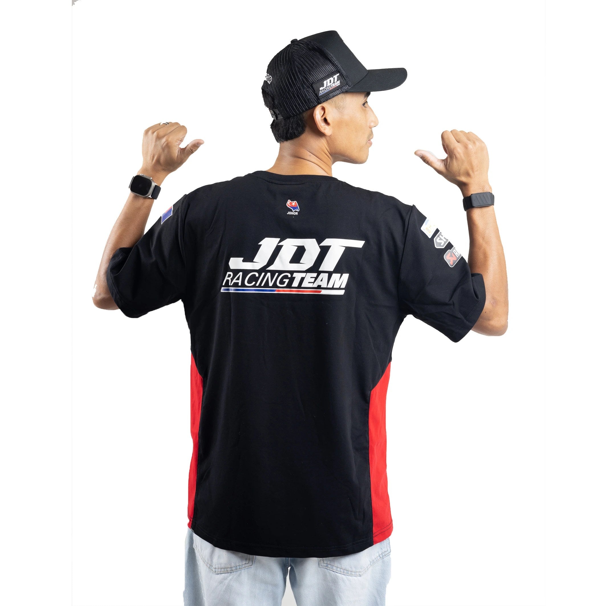 V3 Crew Neck (Black/Red)